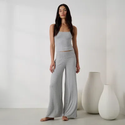 Lunya Soft Modal Rib Foldover Pant In Multi