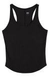 Lunya Soft Rib Racerback Pajama Tank In Black