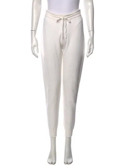 Pre-owned Lunya Straight Leg Pants In White