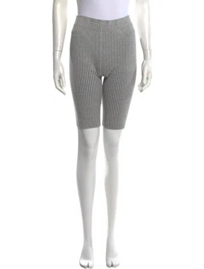Pre-owned Lunya Striped Knee-length Shorts In Grey