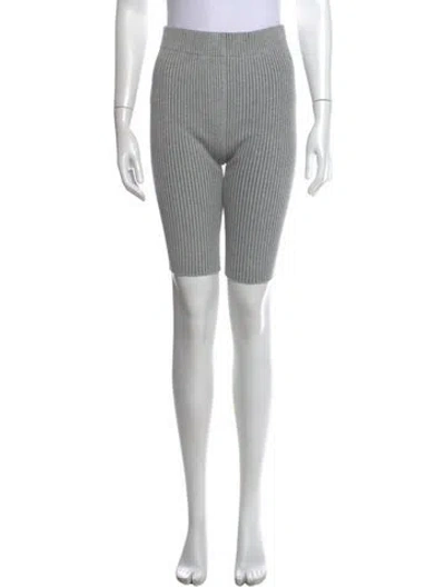 Pre-owned Lunya Striped Knee-length Shorts In Grey