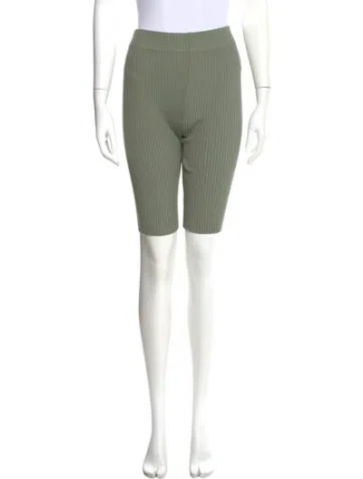 Pre-owned Lunya Striped Knee-length Shorts In Neutral