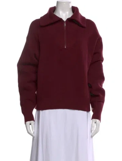 Pre-owned Lunya Sweater In Burgundy