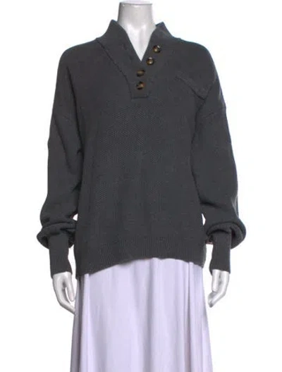 Pre-owned Lunya Sweater In Grey