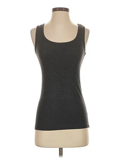Pre-owned Lunya Tank Top Gray Strapless Neckline Tops