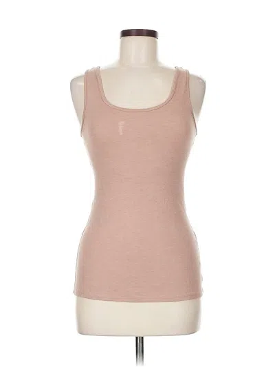 Pre-owned Lunya Tank Top Pink Strapless Neckline Tops