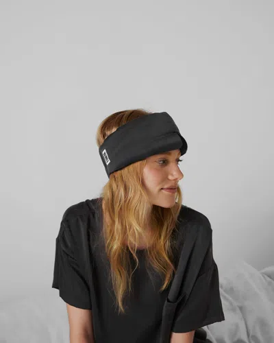 Lunya Thermoregulating Washable Silk Sleep Mask In Black