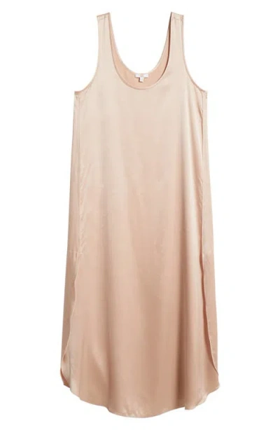 Lunya Tulip Bias Washable Silk Nightgown In Delicate Pink