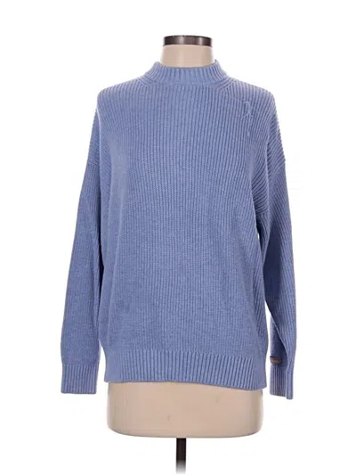 Pre-owned Lunya Turtleneck Sweater In Blue