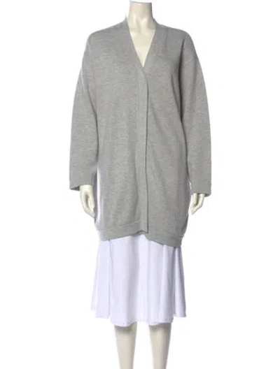 Pre-owned Lunya V-neck Sweater In Gray