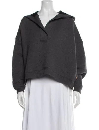 Pre-owned Lunya V-neck Sweater In Gray