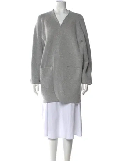 Pre-owned Lunya V-neck Sweater In Gray