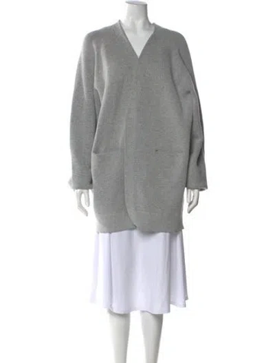 Pre-owned Lunya V-neck Sweater In Gray