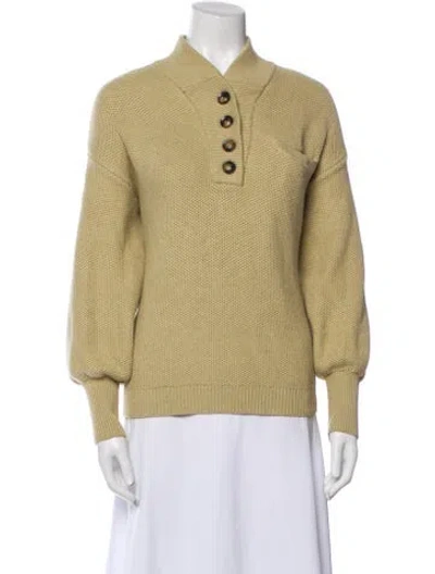Pre-owned Lunya V-neck Sweater In Neutral