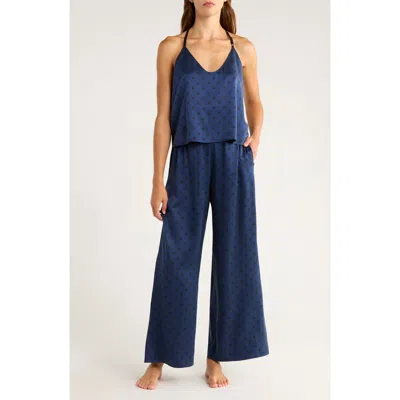 Lunya Washable Mulberry Silk Pajamas In Blue