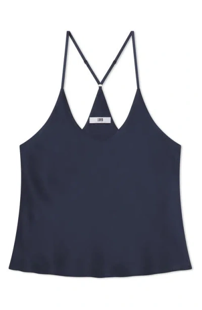 Lunya Washable Silk Bias Cut Cami Pajamas In Blue