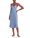 Lunya Washable Silk Slipdress Nightgown In Pastoral Blue