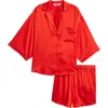 Lunya Washable Silk Button-up Short Pajamas