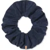 Lunya Washable Silk Classic Scrunchie In Deep Blue
