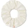 Lunya Washable Silk Classic Scrunchie In White