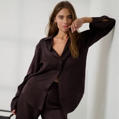 Lunya Washable Silk Ladder Stitch Button Down