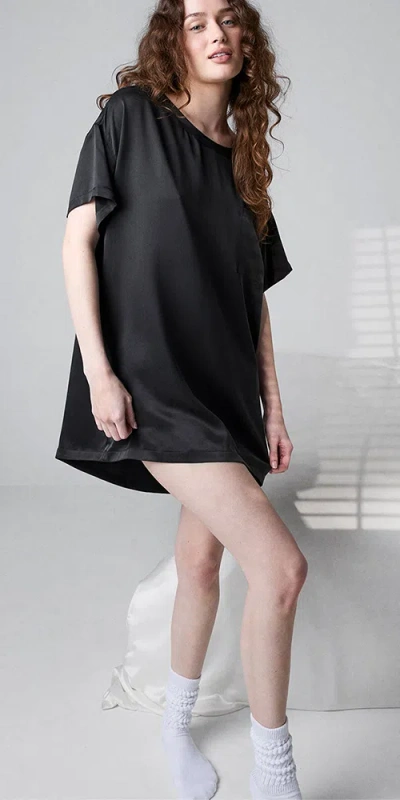 Lunya Washable Silk Oversized Sleep Tee