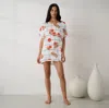 Lunya Washable Silk Oversized Sleep Tee In Multi