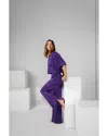 Lunya Washable Silk Pajama Set In Flying Fig