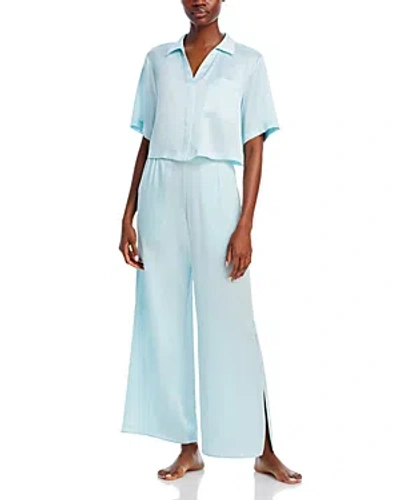 Lunya Washable Silk Pajama Set In Infinity Blue