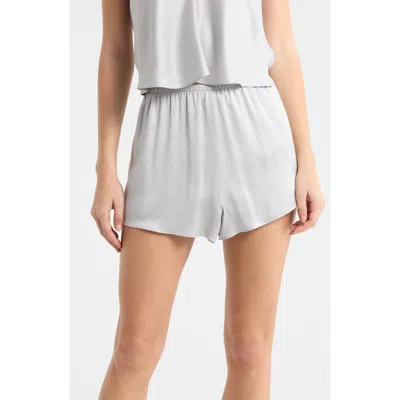 Lunya Washable Silk Pajama Shorts In White