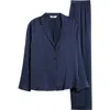 Lunya Washable Silk Pajamas In Blue