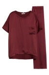 Lunya Washable Silk Pajamas In Calliope Wine