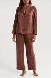 Lunya Washable Silk Pajamas In Dozing Umber