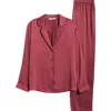 Lunya Washable Silk Pajamas In Winter Rose/calliope Wine