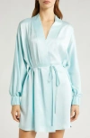 Lunya Washable Silk Robe In Infinity Blue