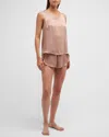 Lunya Washable Silk Short Pajamas In Otium Tan