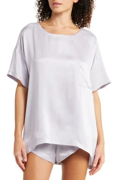 Lunya Washable Silk Short Pajamas In Crescent Lavender