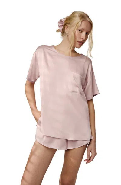 Lunya Washable Silk Short Pajamas In Pink