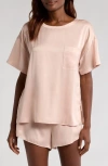 Lunya Washable Silk Short Pajamas In Delicate Pink