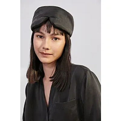 Lunya Washable Silk Sleep Mask In Immersed Black
