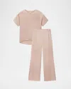 Lunya Washable Silk Tee Pant Set