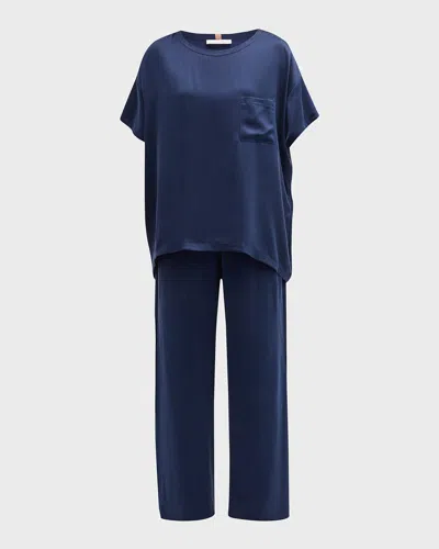 LUNYA WASHABLE SILK TEE PANT SET