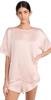 Lunya Washable Silk Tee Set Delicate Pink