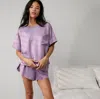 Lunya Washable Silk Tee Short Set