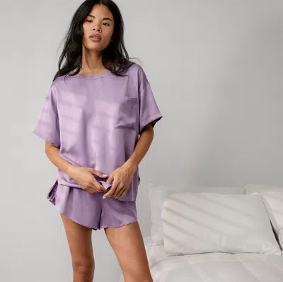 Lunya Washable Silk Tee Short Set