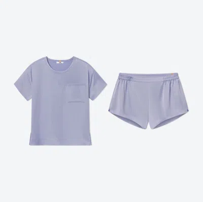 Lunya Washable Silk Tee Short Set