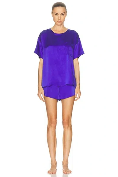 Lunya Washable Silk Tee Short Set