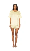 Lunya Washable Silk Short Pajamas In Midsummer Stripe