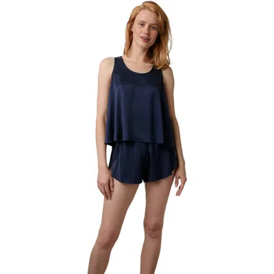 Lunya Washable Silk Tulip Back Set In Blue