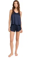 Lunya Washable Silk Tulip Back Set In Deep Blue